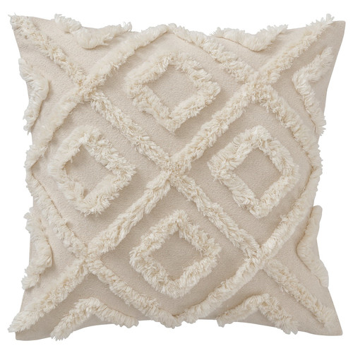 EKGULDMAL Cushion cover, geometric natural, 50x50 cm