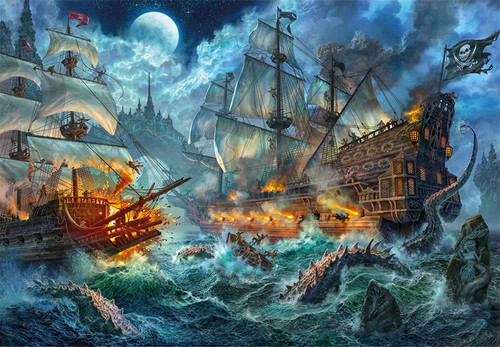 Clementoni Jigsaw Puzzle Compact Pirate Battle 1000pcs 10+