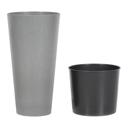 Plant Pot Tubus Slim, plastic, conrete effect