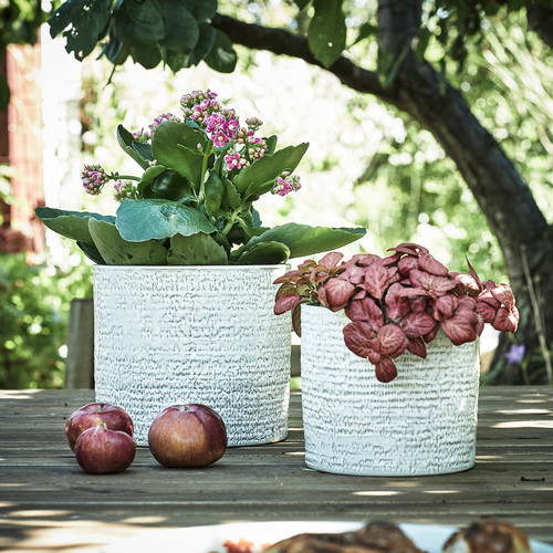 CHIAFRÖN Plant pot, in/outdoor white, 12 cm