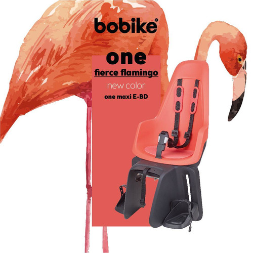 Bobike Bicycle Seat One Maxi up to 22kg, fierce flamingo
